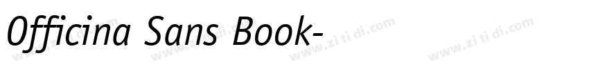 Officina Sans Book字体转换